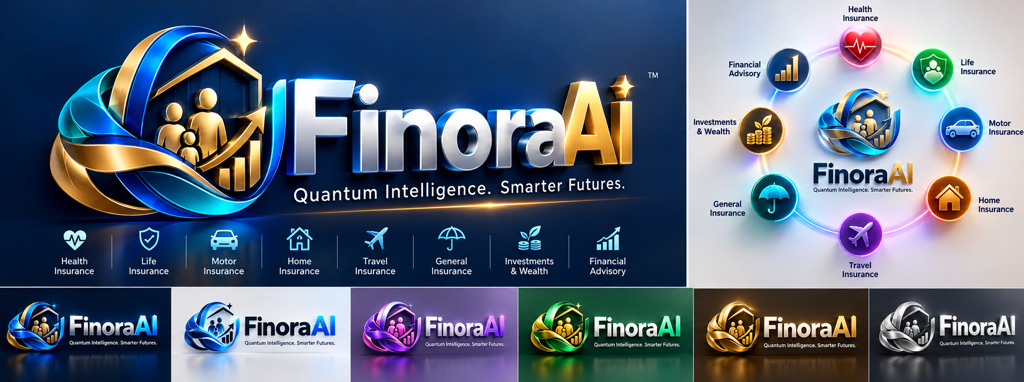 FinoraAI branding — AI-Powered. Smarter Futures.